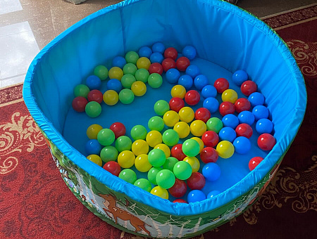 Сухой бассейн «Зверята» 100 шариков