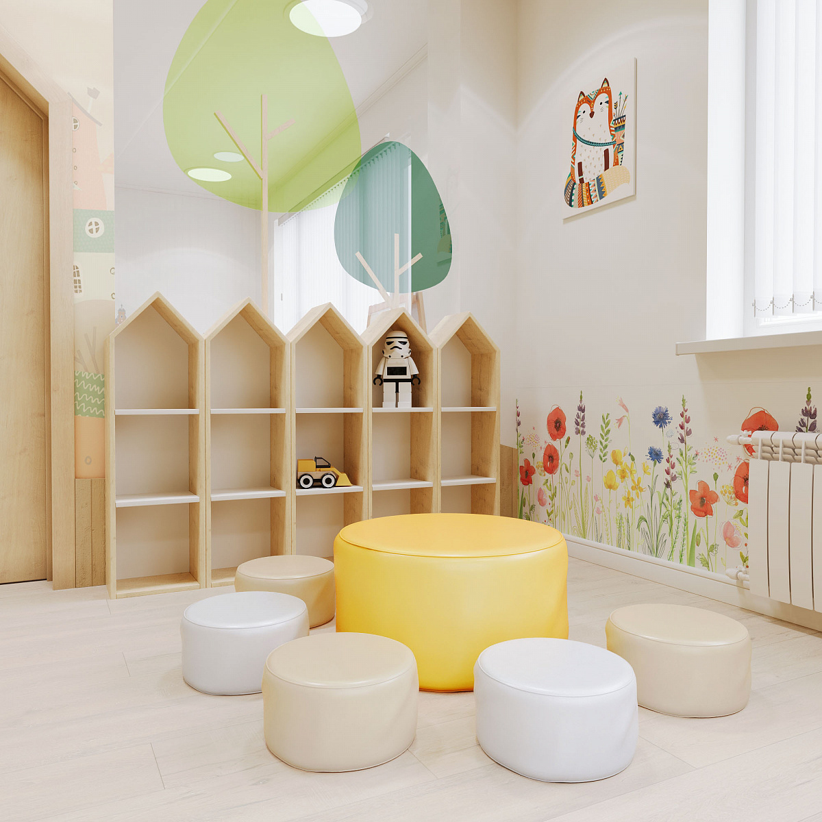 Набор мягкой мебели для детского сада Romana "Чаепитие"